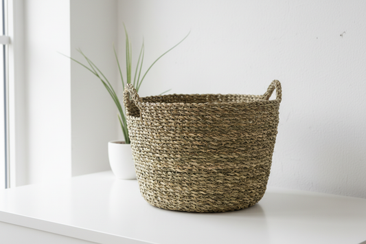 Coș Decorativ Împletit Natural